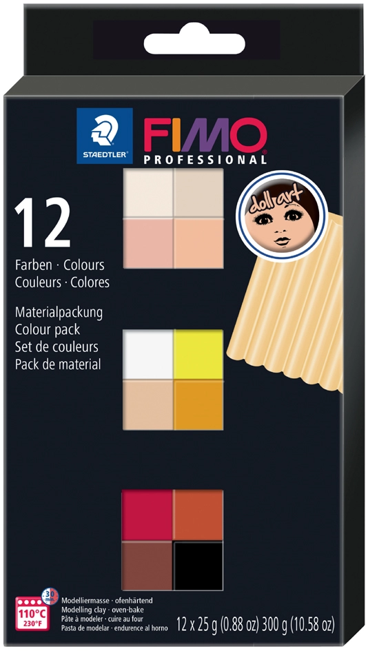 Een fimo professional boetseerklei-set doll art 12 stuks set koop je bij NiceSupplies.nl