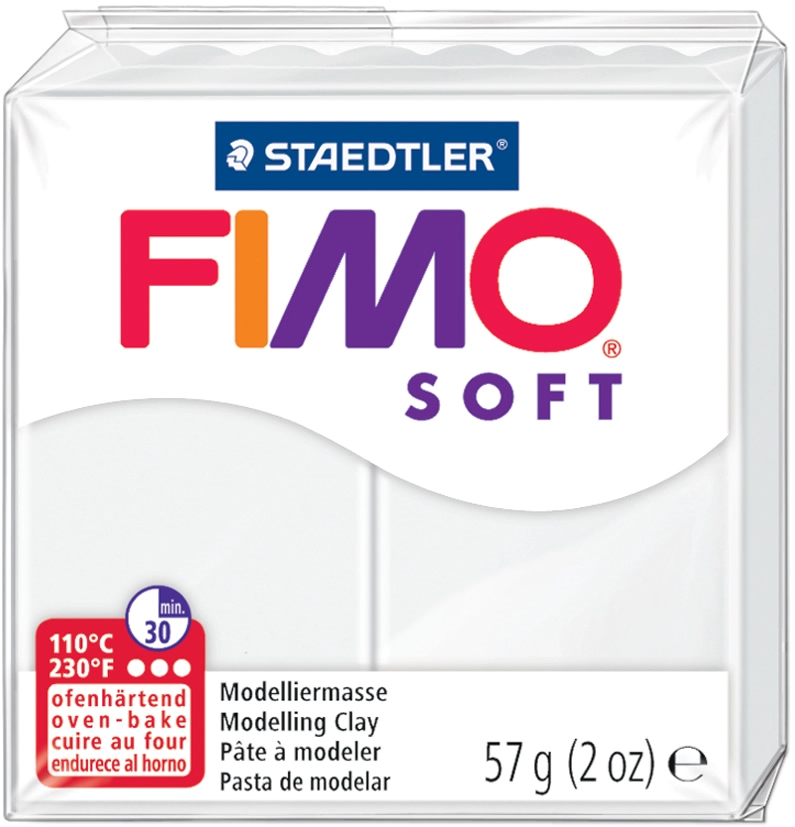 Een fimo soft boetseerklei uithardend in oven brillantblauw 57gr koop je bij NiceSupplies.nl