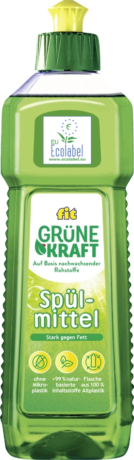 Een fit handafwasmiddel grÜne kraft 500 ml fles koop je bij NiceSupplies.nl