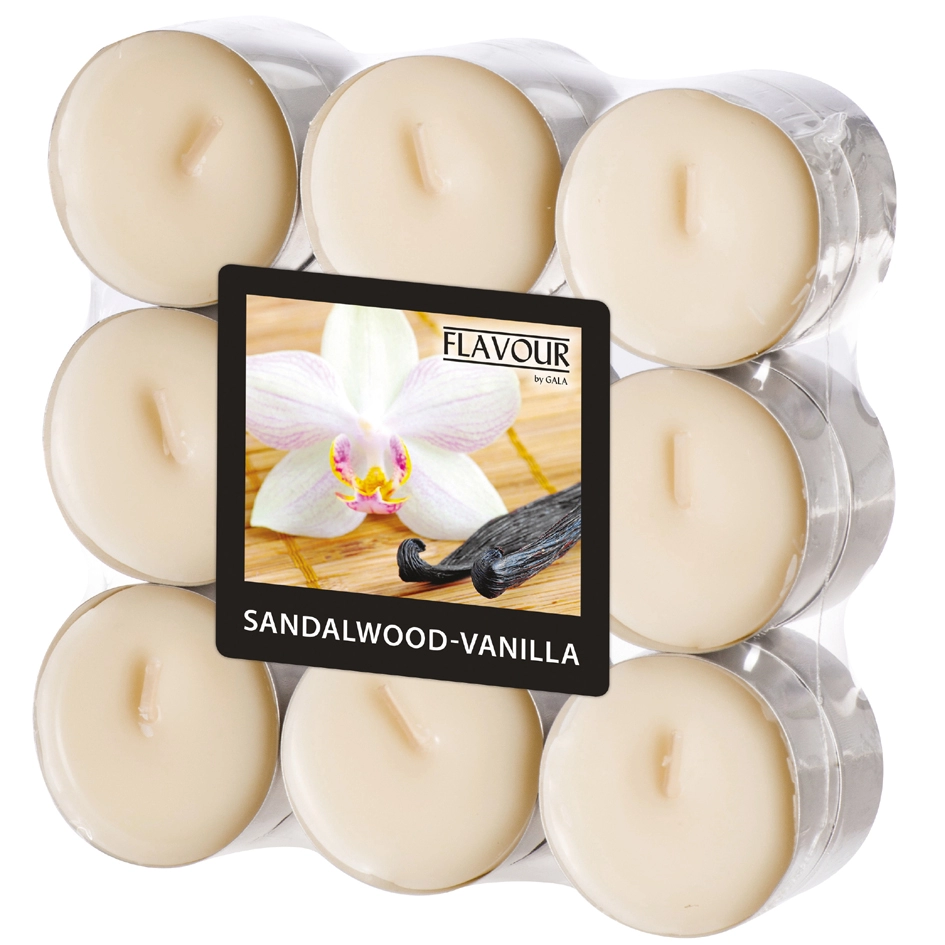 Een flavour by gala geurtheelichtjes sandalwood-vanilla koop je bij NiceSupplies.nl