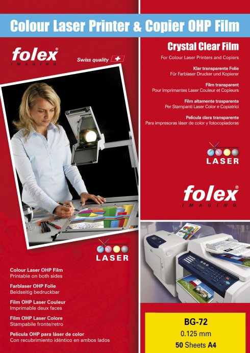 Een folex color-laserfolie bg-72 din a3 transparant koop je bij NiceSupplies.nl