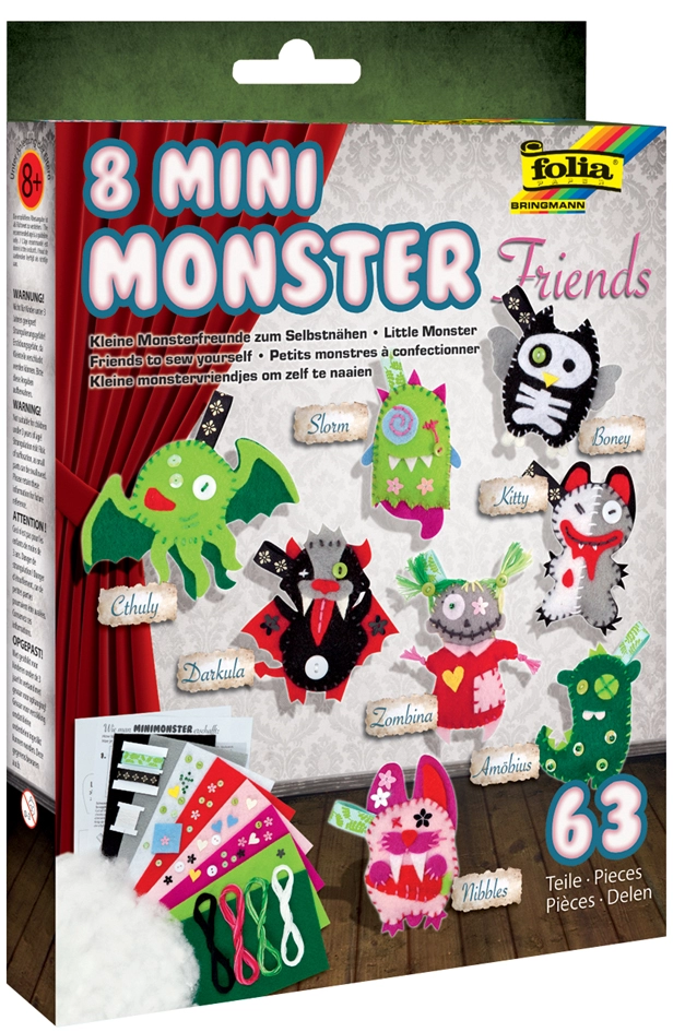 Een folia breiset mini monster friends koop je bij NiceSupplies.nl