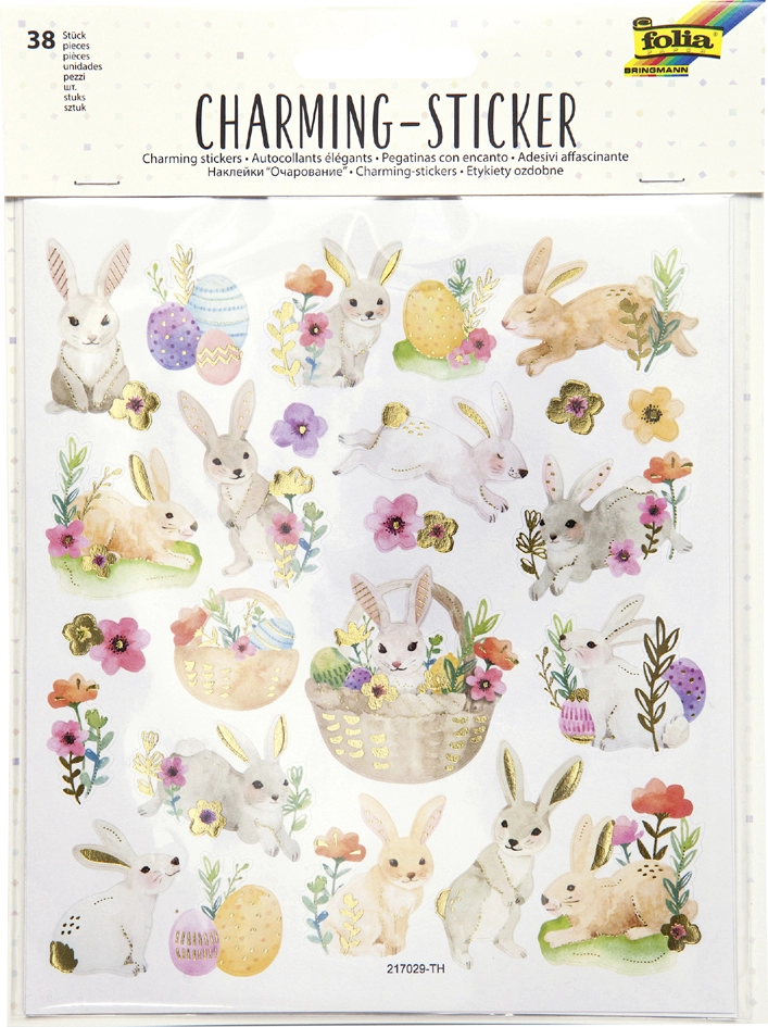 Een folia charming sticker 'easter' koop je bij NiceSupplies.nl