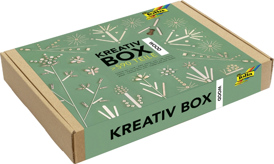 Een folia creatief box wood houten-mix ?ber 590 delen koop je bij NiceSupplies.nl