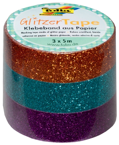 Een folia deco-plakband glitter-tape wit grijs-zwart koop je bij NiceSupplies.nl