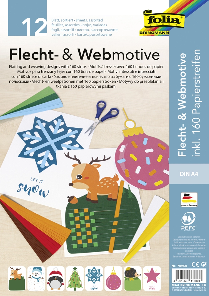 Een folia flecht-en webmotive set xmas din a4 12 vel koop je bij NiceSupplies.nl