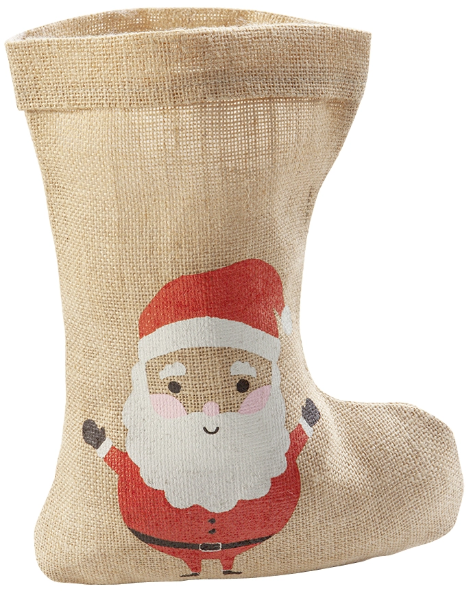 Een folia jutezak kerststiefel (b)200x(h)330 mm koop je bij NiceSupplies.nl