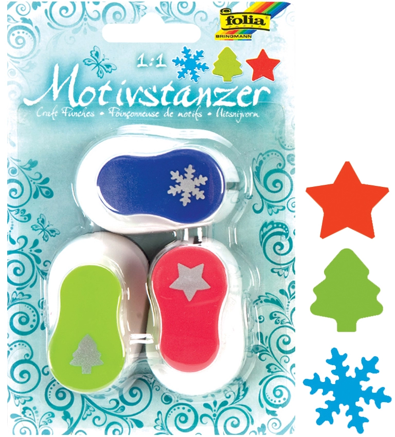 Een folia kerst-motivstanzer klein set 1 koop je bij NiceSupplies.nl