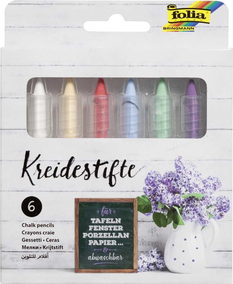 Een folia krijtmaler-set assorti 12 stuks etui koop je bij NiceSupplies.nl