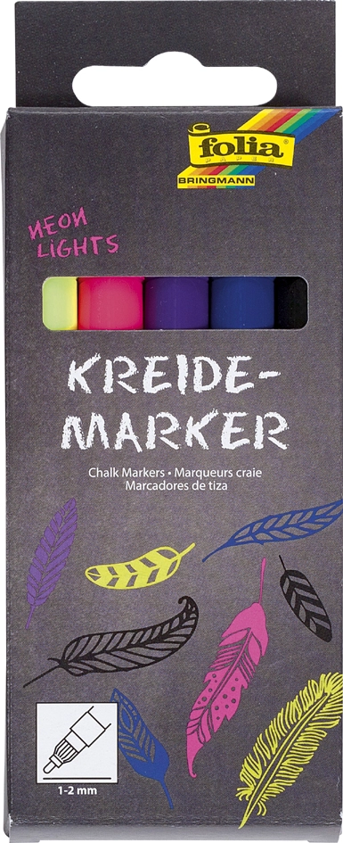 Een folia krijtmarker metallic effects 5 stuks set koop je bij NiceSupplies.nl