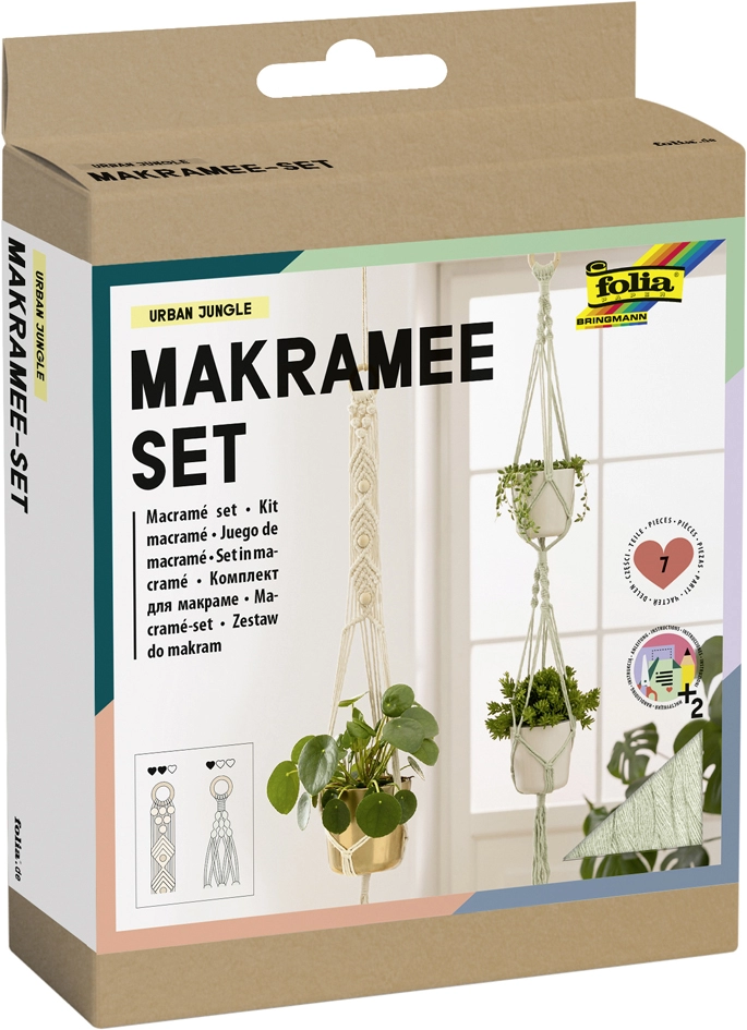 Een folia makramee-set urban jungle 7-delig koop je bij NiceSupplies.nl