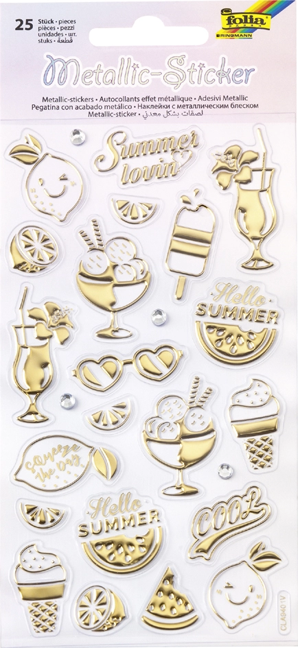 Een folia metallic-sticker summer loving formaat 95x175mm koop je bij NiceSupplies.nl