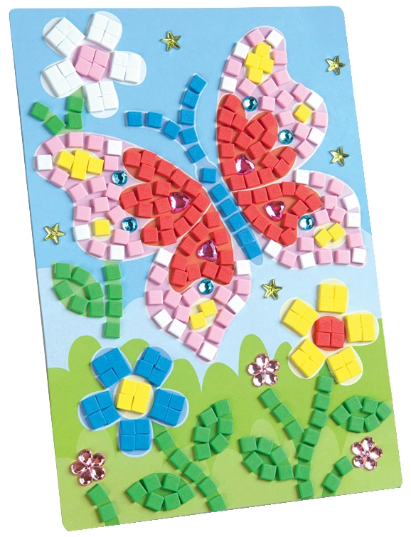 Een folia moosgummi mosaik schmetterling 405 delen koop je bij NiceSupplies.nl