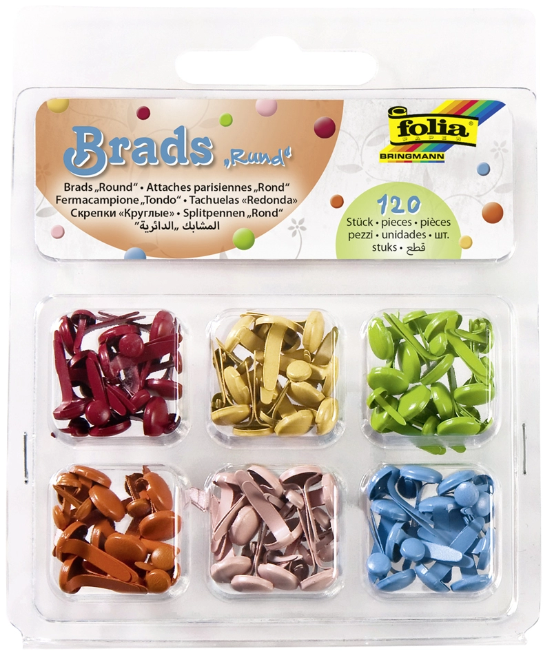 Een folia musterzakklammern-brads formen assorti koop je bij NiceSupplies.nl