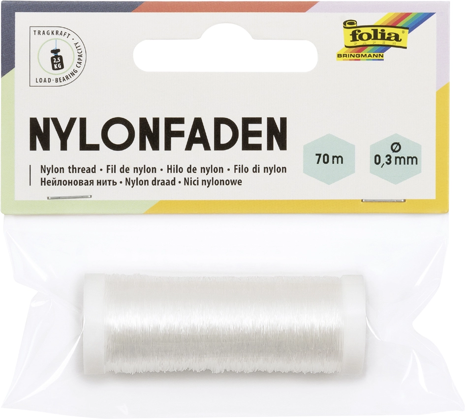 Een folia nylonfaden op spule 0,3 mmx70 m transparant koop je bij NiceSupplies.nl