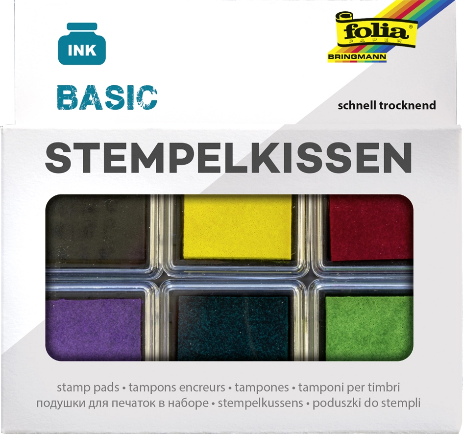 Een folia stempelkussen set metallic 6-kleuren assorti koop je bij NiceSupplies.nl