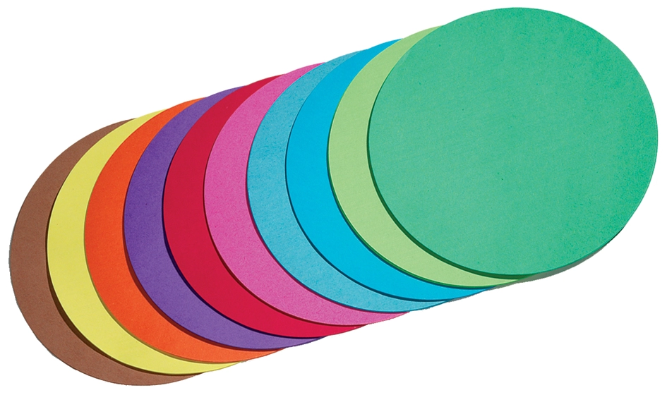 Een folia vouwblaadjes rond 100mm 100 vel assorti kleuren koop je bij NiceSupplies.nl