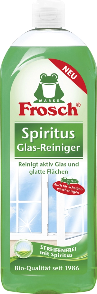 Een frosch glasreiniger spiritus 750 ml fles koop je bij NiceSupplies.nl