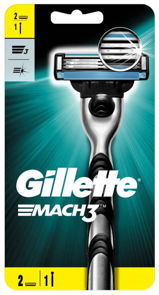 Een gillette vervangingsmesjes mach3 systemklingen 6 stuks pak koop je bij NiceSupplies.nl