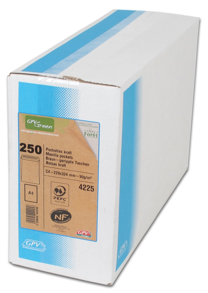 Een gpv enveloppen c5 162x229mm bruin gewicht 90gr koop je bij NiceSupplies.nl