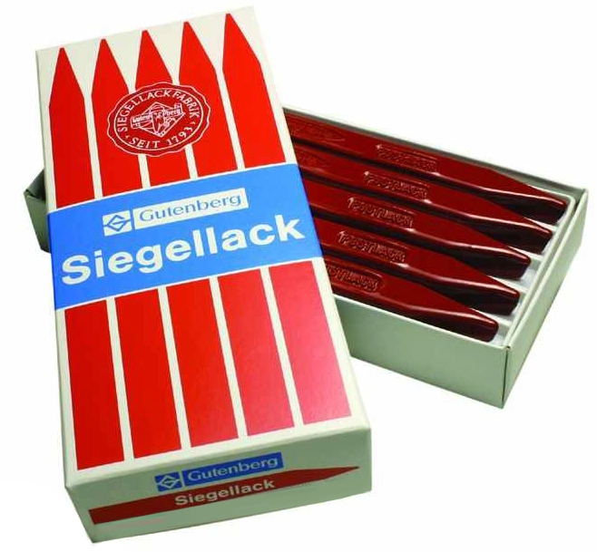 Een gutenberg zegellak postlak zinnoberrood koop je bij NiceSupplies.nl