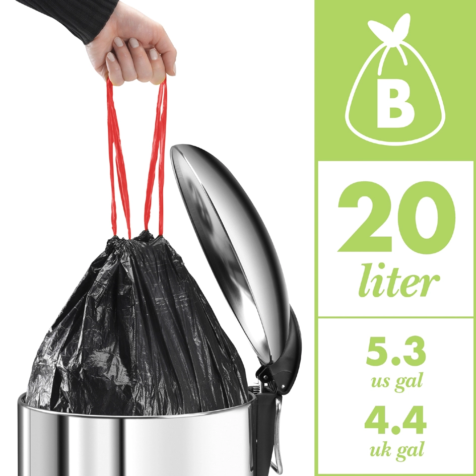 Een hailo pedaalemmer pure m rvs zilver 12 liter koop je bij NiceSupplies.nl