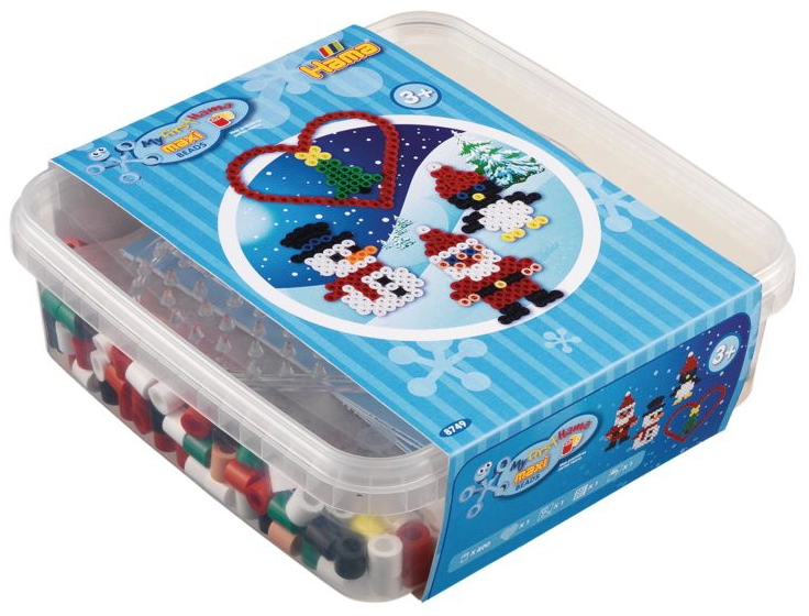 Een hama stijkkralen maxi + stiftplaat weihnachten in box koop je bij NiceSupplies.nl