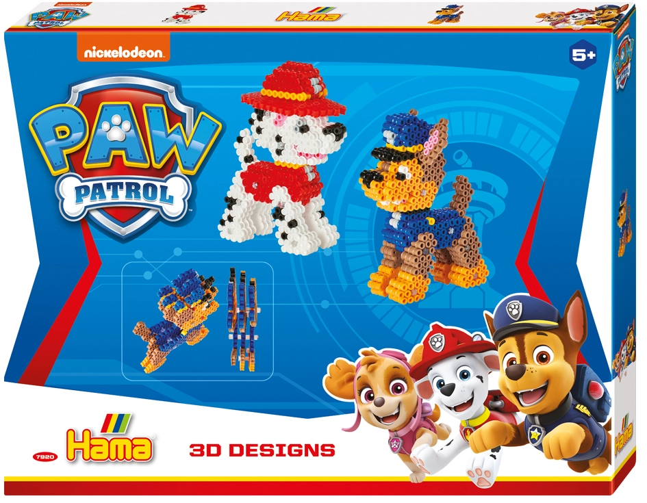 Een hama stijkkralen midi 3d paw patrol groot geschenkverpakking koop je bij NiceSupplies.nl