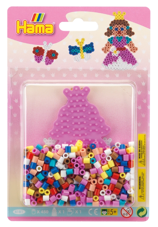 Een hama stijkkralen midi prinzessin/schmetterling in blister koop je bij NiceSupplies.nl