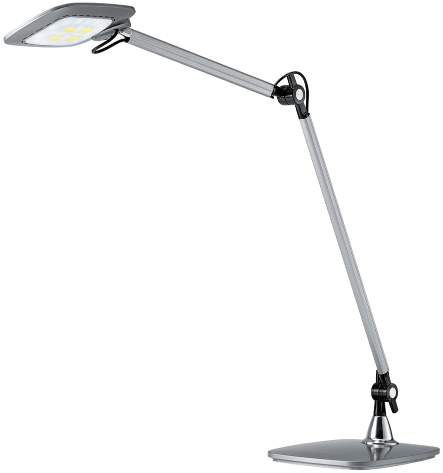 Een hansa led-bureaulamp e-motion zilver koop je bij NiceSupplies.nl