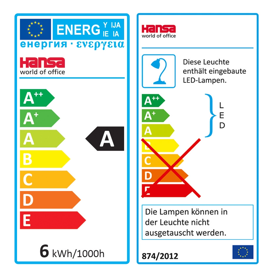 Een hansa led-bureaulamp multiflex zilver klemme en voet koop je bij NiceSupplies.nl