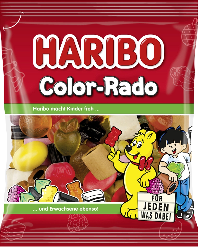 Een haribo fruchtgummi color-rado 175 g zak koop je bij NiceSupplies.nl