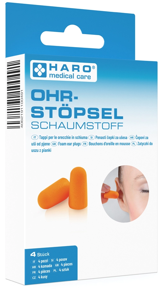 Een haro gehörbeschermstöpsel schaumstof orange koop je bij NiceSupplies.nl