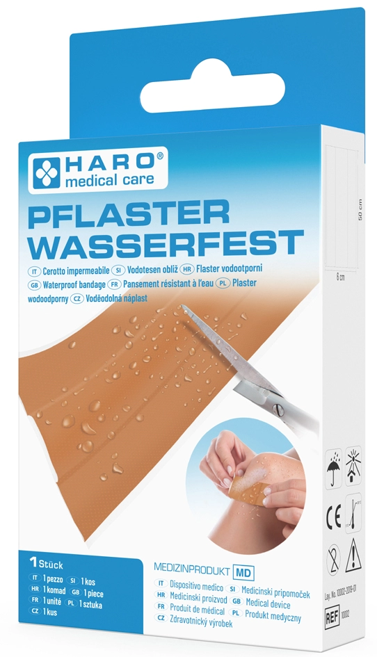 Een haro wund-pleister waterfest 500x60 mm huidfarben koop je bij NiceSupplies.nl