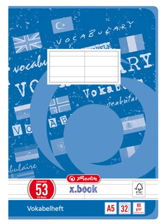 Een herlitz muziekschrift xbook din a5 2-spaltig 32 blad koop je bij NiceSupplies.nl