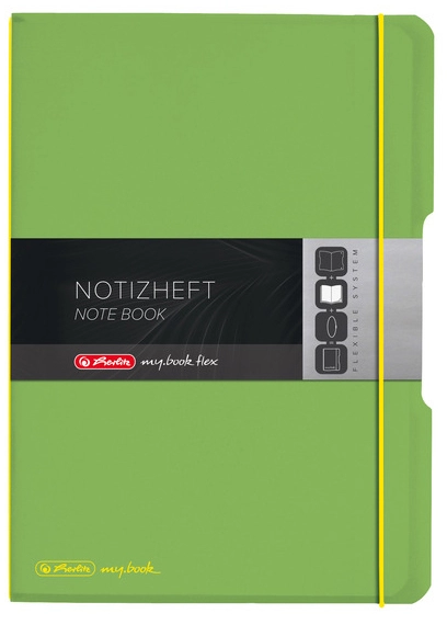 Een herlitz notitieboek mybook flex a4 pp-cover lichtgroen koop je bij NiceSupplies.nl