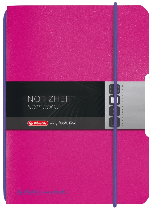 Een herlitz notitieboek mybook flex a6 pp-cover blauw koop je bij NiceSupplies.nl