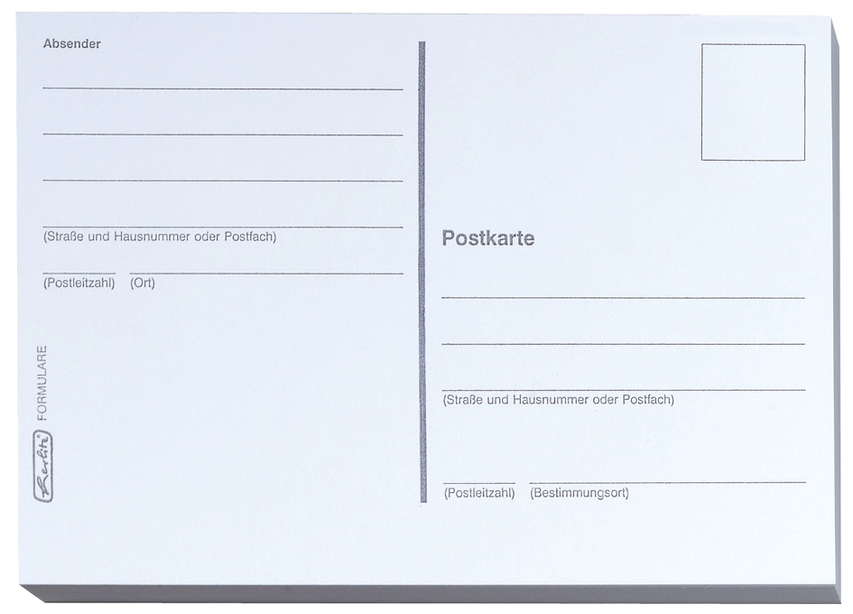 Een herlitz postkaarten din a6 170gr wit koop je bij NiceSupplies.nl