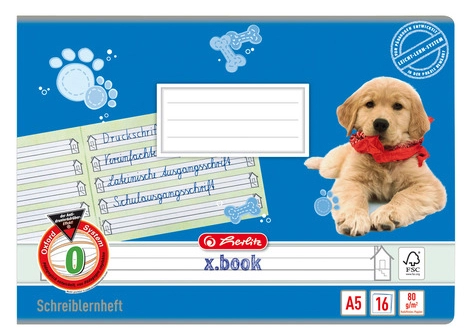 Een herlitz schrijfschrift xbook din a5 dwars liniatuur 1q koop je bij NiceSupplies.nl