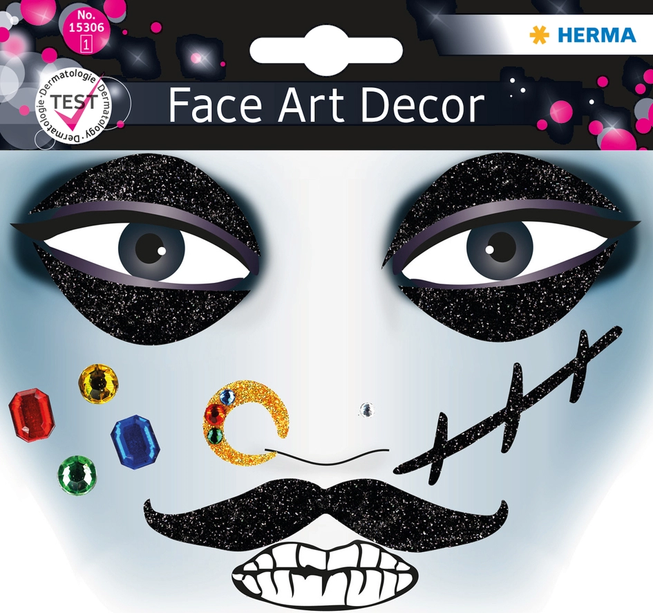 Een herma face art sticker gezicht butterfly koop je bij NiceSupplies.nl