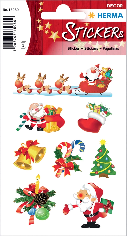 Een herma kerst-sticker decor nikolausgruß koop je bij NiceSupplies.nl