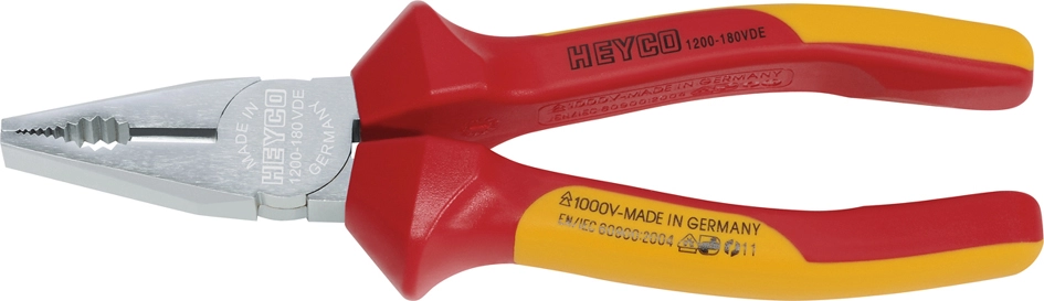 Een heyco vde combinationstang lengte 180mm rood-geel koop je bij NiceSupplies.nl