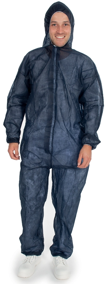 Een hygostar pp-overall eco hygobase met kapuze blauw xl koop je bij NiceSupplies.nl