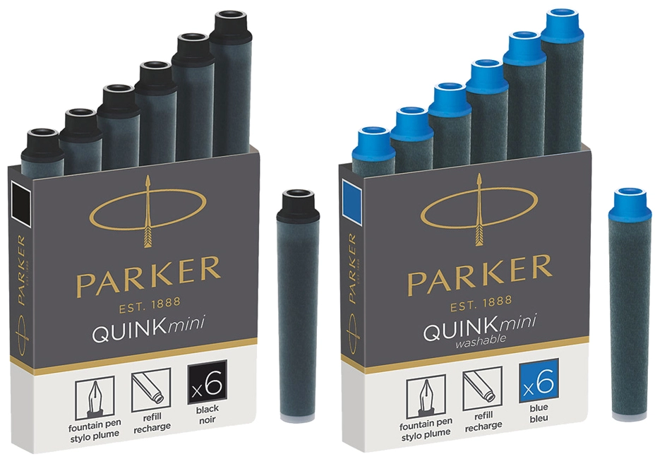 Een inktpatroon parker quink mini tbv parker esprit blauw koop je bij NiceSupplies.nl