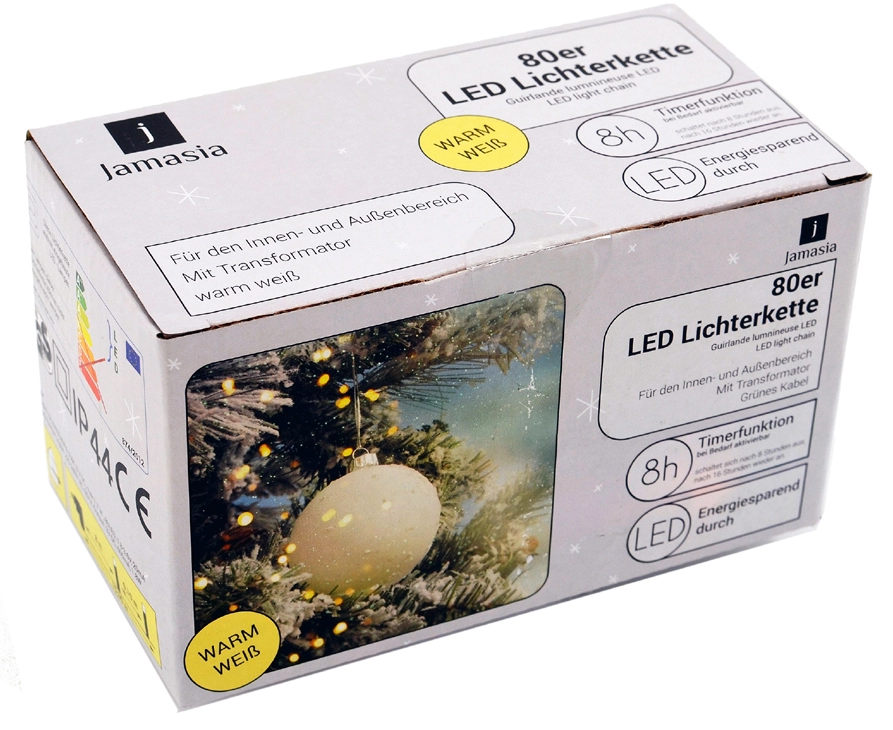 Een jamasia led-lichtslinger groen 160 lichter ip44 koop je bij NiceSupplies.nl