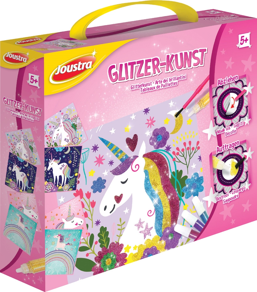 Een joustra creatief-en knutselset glitter-kunst-in koffer koop je bij NiceSupplies.nl