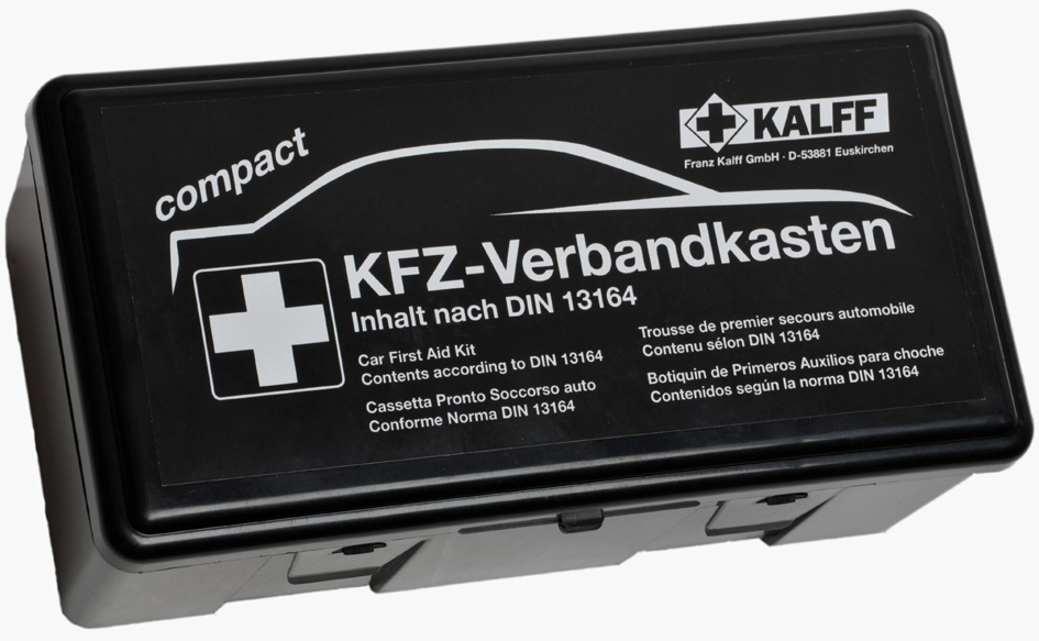 Een kalff kfz-verbanddoos compact inhoud din 13164 zwart koop je bij NiceSupplies.nl