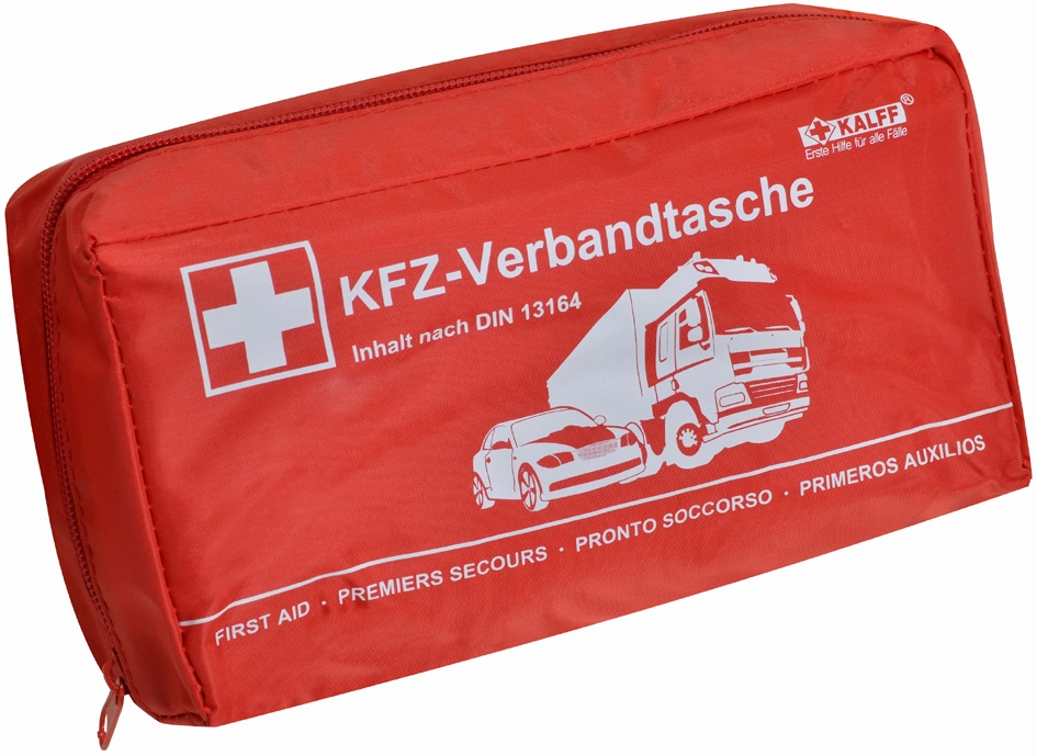 Een kalff kfz-verbandtas compact inhoud din 13164 rood koop je bij NiceSupplies.nl