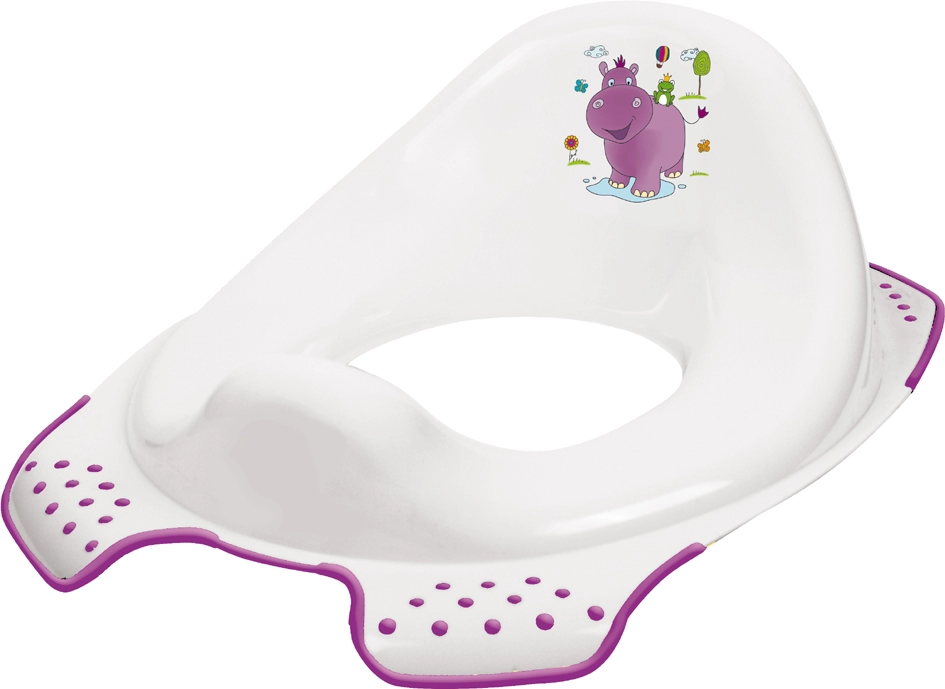 Een keeeper kids kinder-toiletzittting ewa hippo wit koop je bij NiceSupplies.nl