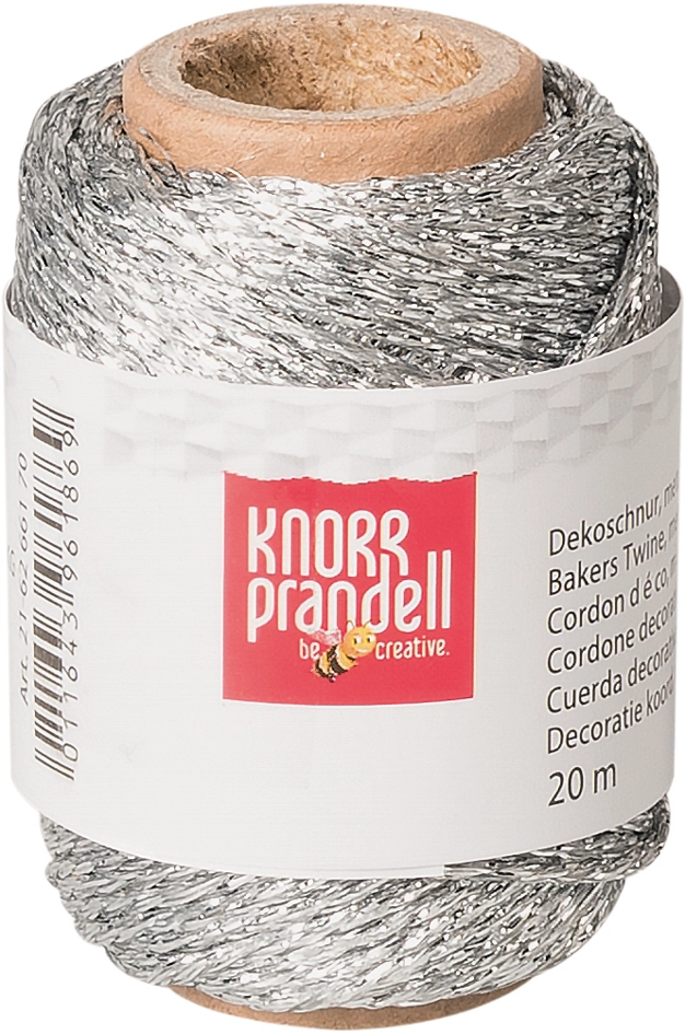 Een knorr prandell decoratiekoord metallic goud 20 m koop je bij NiceSupplies.nl